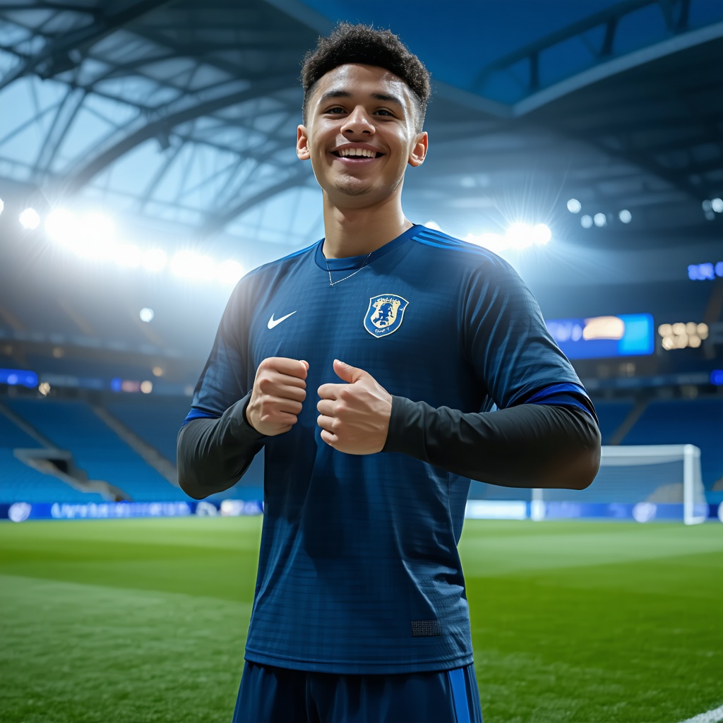 Ein aufstrebendes Talent im europäischen Fußball